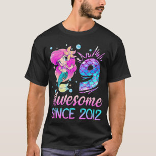 9e verjaardag van de koe van de zeemeermin Geweldi T-shirt