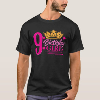 9e verjaardag van de negende verjaardag van het me t-shirt