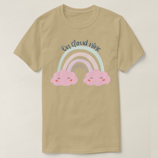 9e verjaardag van de regenboog van het meisje op d t-shirt (Design voorkant)