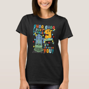 9e verjaardag van de Treinpartij Choo Ik draaide 9 T-shirt