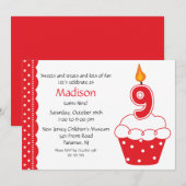 9e verjaardag van de uitnodiging tot het indienen  (Voorkant / Achterkant)