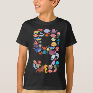 9e verjaardag van de Zee van de oceaan Thema 9 T-shirt