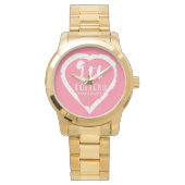 9e verjaardag van het huwelijk met een schilderd h horloge (Voorkant)