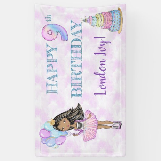 9e verjaardag van het meisje van 19e verjaardag, A Spandoek (Verticaal)