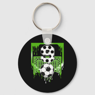 9e verjaardag Voetbal Ijs Drip 9 Jaar Oude Feest Sleutelhanger