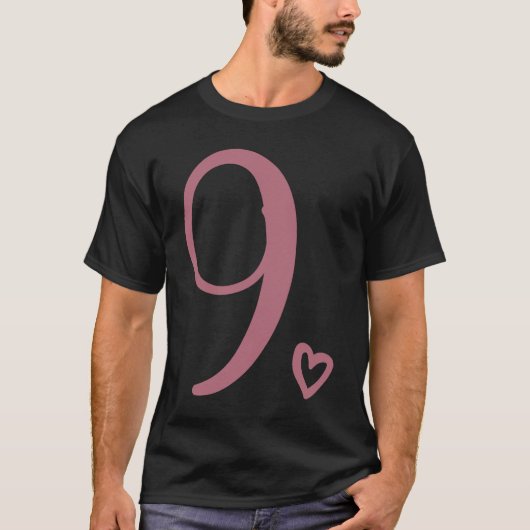9e verjaardag voor meisjes Negen jaar oud T-shirt (Voorkant)