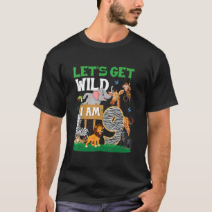 9e verjaardag Zoo Dier 9 Jaar Oud Dag T-shirt