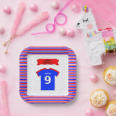 9e verjaardagsfeest jongens meisjes naam toevoegen papieren bordje (Feest)