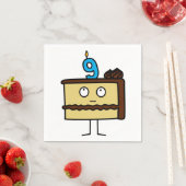 9e verjaardagstaart met kaarsen servetten (Insitu)