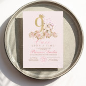 9e verjaardagsuitnodiging kleine prinses kaart