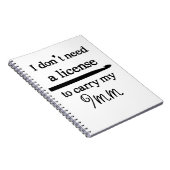 9mm Crochet Hook License Crafts Notitieboek (Rechterzijde)