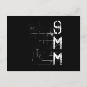 9MM Gun Ammo Firing Range Target Practice Hunting Aankondigingskaart