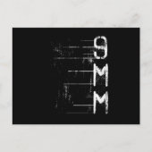 9MM Pistool Ammo Firing Range Target Practice Hunt Aankondigingskaart (Voorkant)