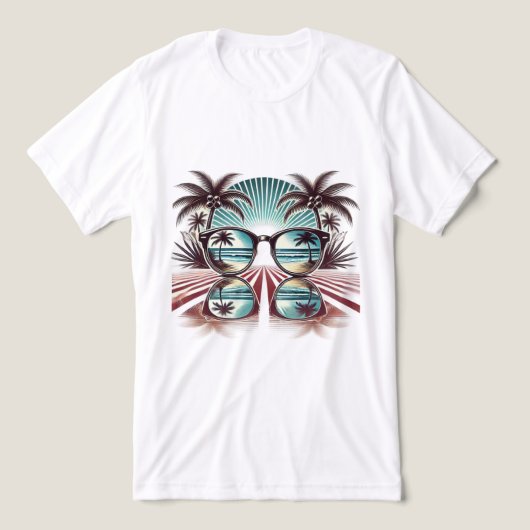 9os  Zonnebril Zomer Tri-Blend Shirt (Design voorkant)