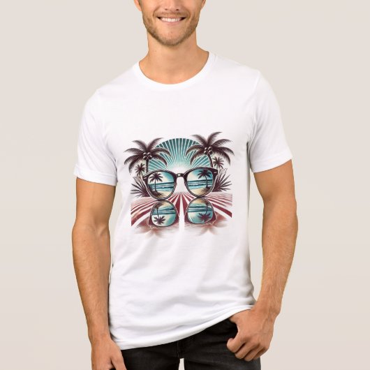 9os  Zonnebril Zomer Tri-Blend Shirt (Voorkant)