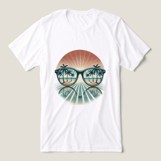 9os  Zonnebril Zomer Tri-Blend Shirt (Design voorkant)