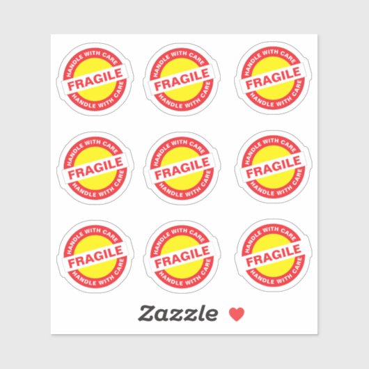 9PCS Ecommerce Fragile Stickers (Vel)