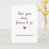 9st Anniversary – Nine Year Down Forever to Go Kaart (Gele Bloem)