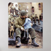 9th Armored Division Technicia, Frankrijk, 1945 Poster (Voorkant)