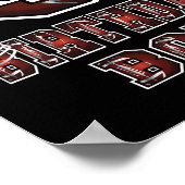 9th Birthday Boy 9 Years Old Football Lover Theme Poster (Hoek)