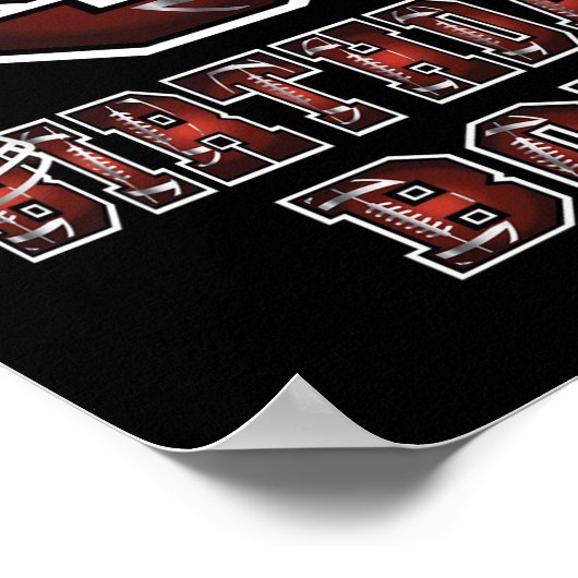 9th Birthday Boy 9 Years Old Football Lover Theme Poster (Hoek)