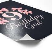 9th Birthday Girl Foto Afdruk (Hoek)