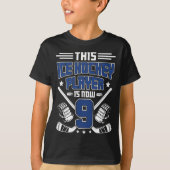 9th Birthday Ice Hockey Boy Nine Year Old Ice Hock T-shirt (Voorkant)