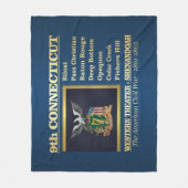 9th Connecticut Infantry (BH) Fleece Deken (Voorkant)