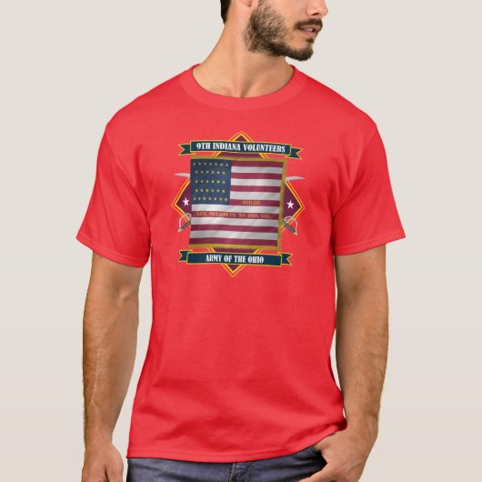 9th Indiana Infantry Shirten T-shirt (Voorkant)