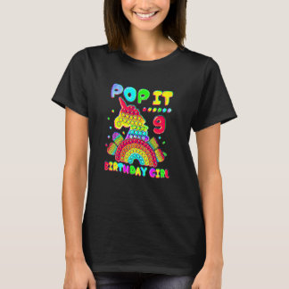 9th Verjaardags Meisje Pop Het Fidget Speelgoed 9  T-shirt