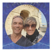 9th Wedding Anniversary Lapis 4 Photos Kubus (Voorkant)