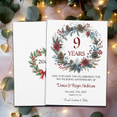 9th Wedding Jubileum Winter Save The Date