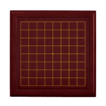 9x9 Goban 75% Schaal Mahogany Gift Opslag