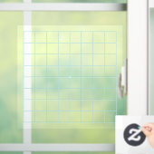 9x9 Goban Lichtgevende Blauwe Lijnen Transparante Raamsticker (Huis)