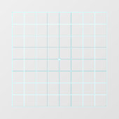 9x9 Goban Lichtgevende Blauwe Lijnen Transparante Raamsticker (Vel)