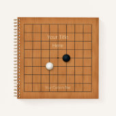 9x9 Goban met Bruikbaar Spelbord (3) Custom Notitieboek (Voorkant)