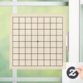 9x9 Goban Pale Wood Customizable Background Decal (Huis)