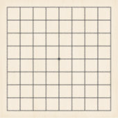 9x9 Goban voor Puzzels & Spellen 8 "x8" Sticker (Voorkant)