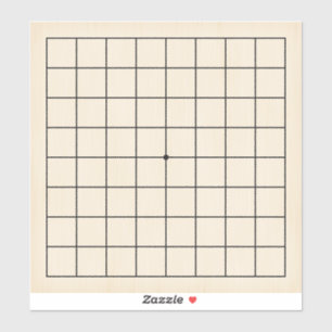 9x9 Goban voor Puzzels & Spellen 8 "x8" Sticker
