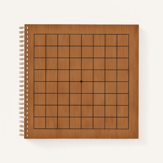 9x9 Goban voor Puzzels & Spellen  (bruin) Notitieboek (Voorkant)