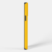 Aمبر kleur achtergrond iPhone hoesje (Rechterkant)
