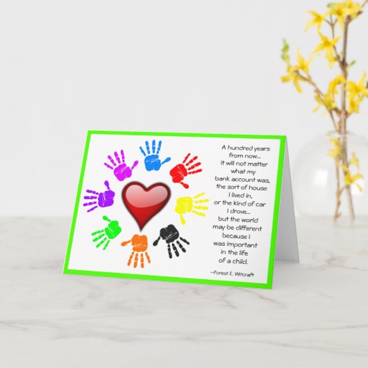 A0001.i Het verschil gemaakt.Kaart.1 Kaart (Gele Bloem)