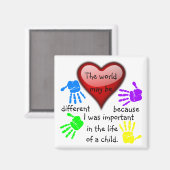 A0001.I was belangrijk in het leven.Magnet.2 Magneet (Voorkant / Achterkant)