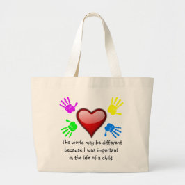 A0001. Ik maakte een verschil in het Life.Bag.2 Grote Tote Bag