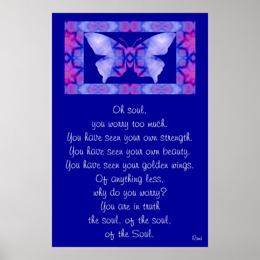 A001 Oh soep - Frameable Butterfly Print 1 (Voorkant)