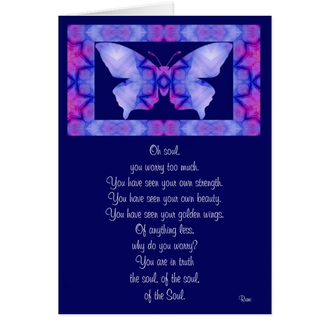 A001 Oh Soul - Butterfly Card.1. (Voorkant)
