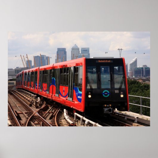 A006_001: London DLR Train to Woolwich - Poster (Voorkant)