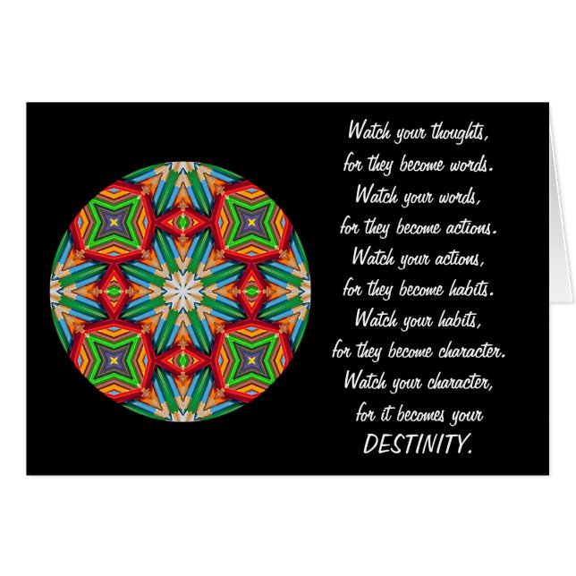 A01 Colored Potlood - Kaleidoscopic Destiny Card.1 (Voorkant Horizontaal)