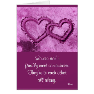 A01 Verbonden hart in Sand.Card.1