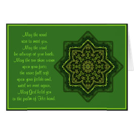 A035 Celtic Mandala Blessing Card.2-mei de weg